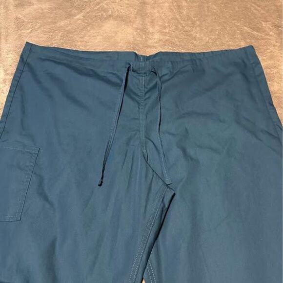 NEW Scrub Zone Caribbean Unisex Uniform Scrubs Pants - Picture 4 of 6